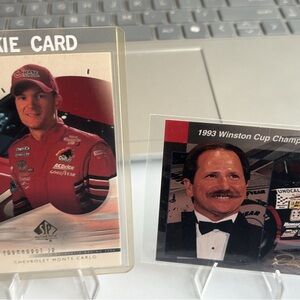 SP Authentic NASCAR Rookie Card and 1993 Winston Cup Champion Card